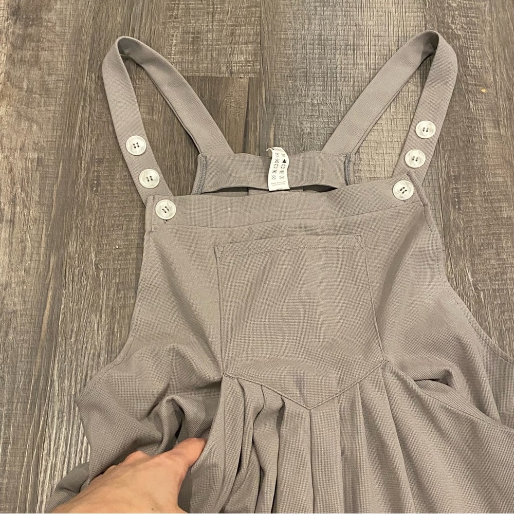 Halara Adjustable Strap Button Waffle Knit Wide L… - image 5